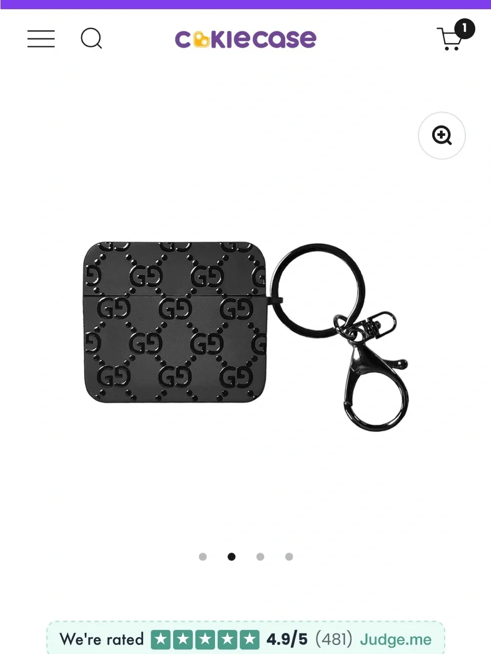 GG Black AirPods Case